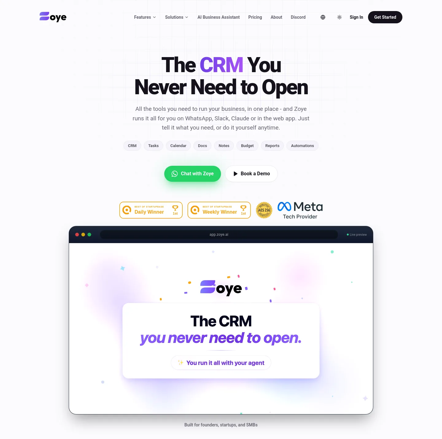 zoye.io — Hero