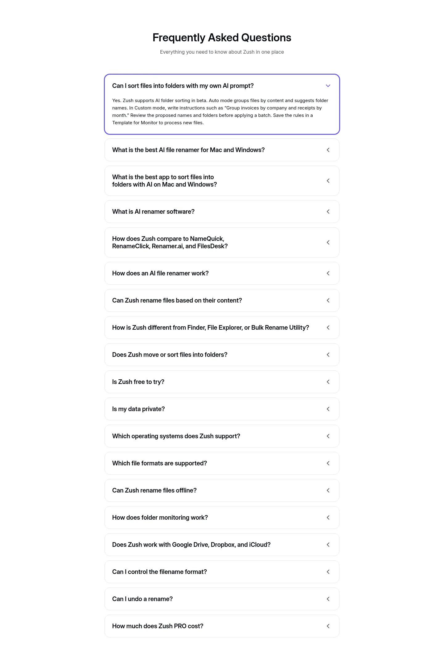zushapp.com — FAQ