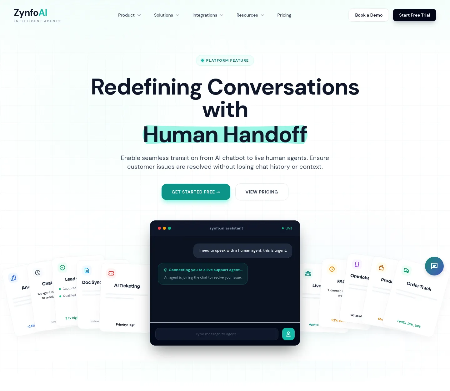 zynfo.ai Hero section