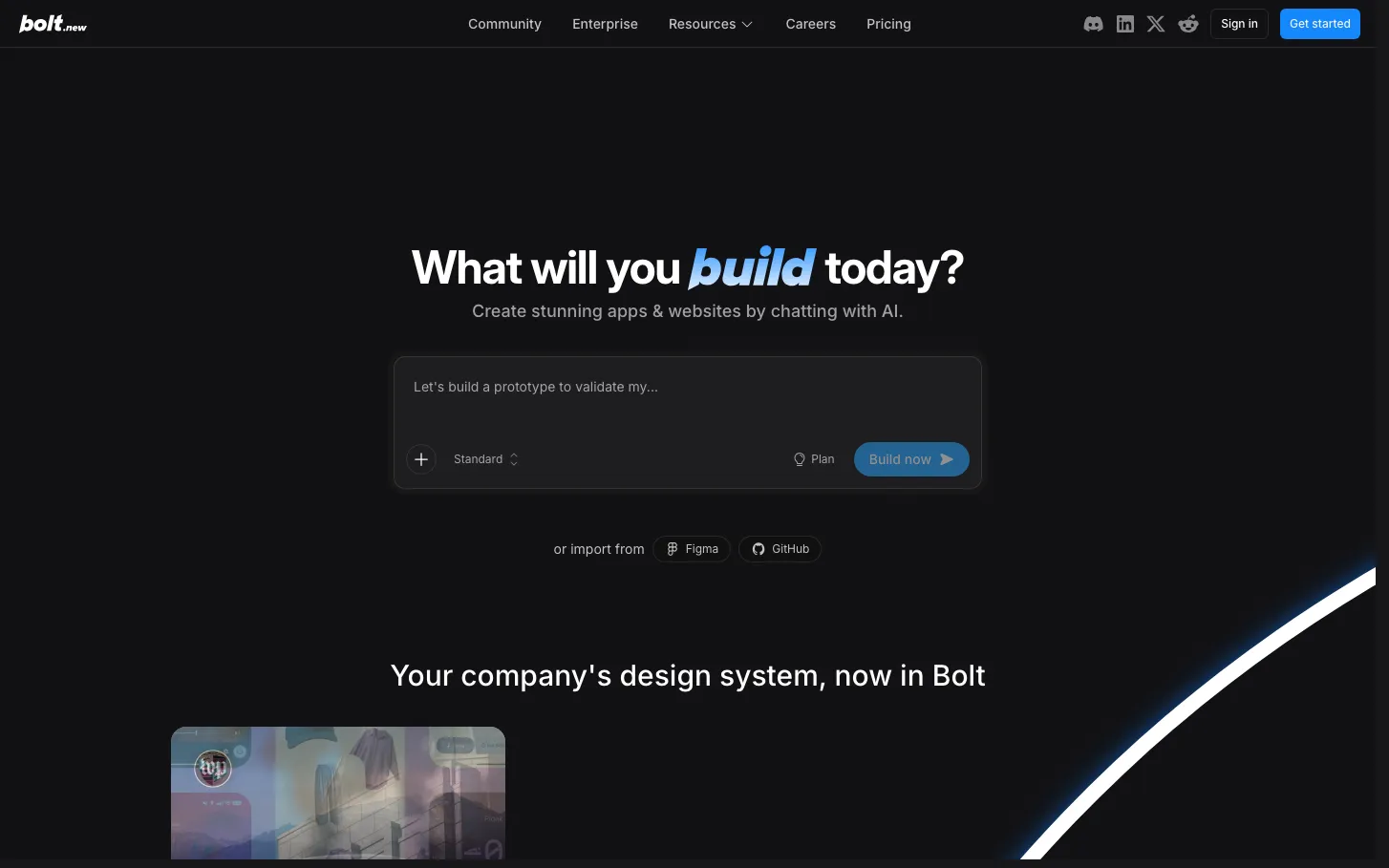FAQ section from bolt.new