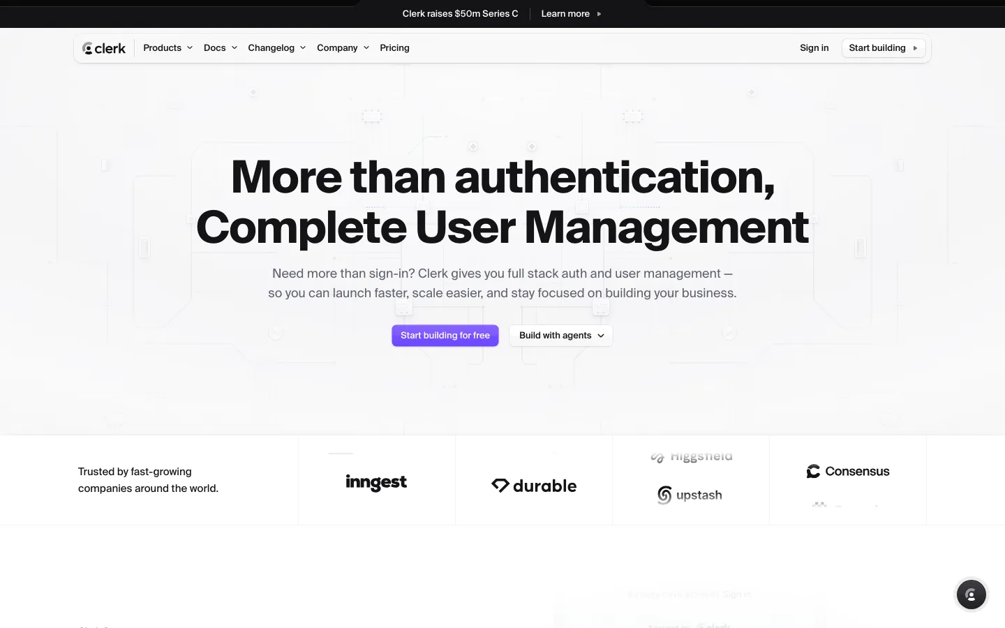 clerk.com section