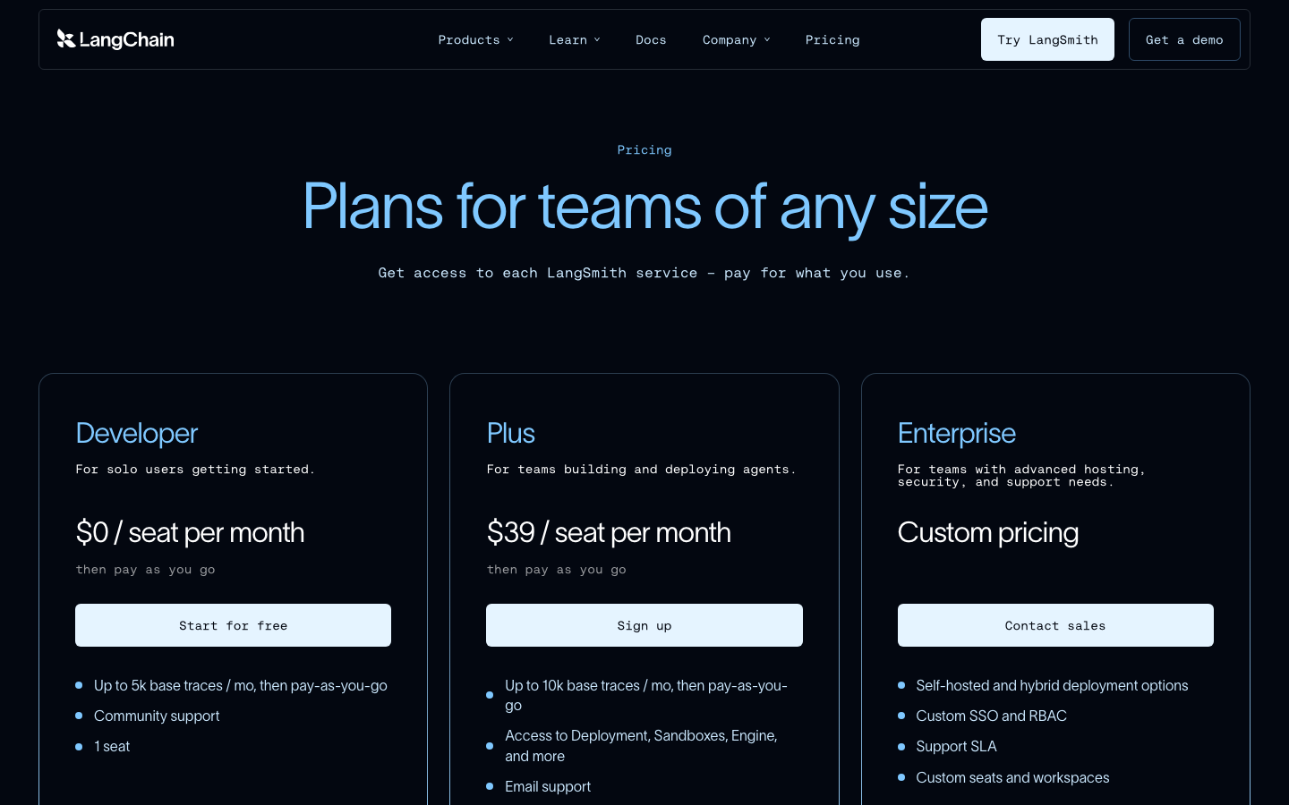 Pricing