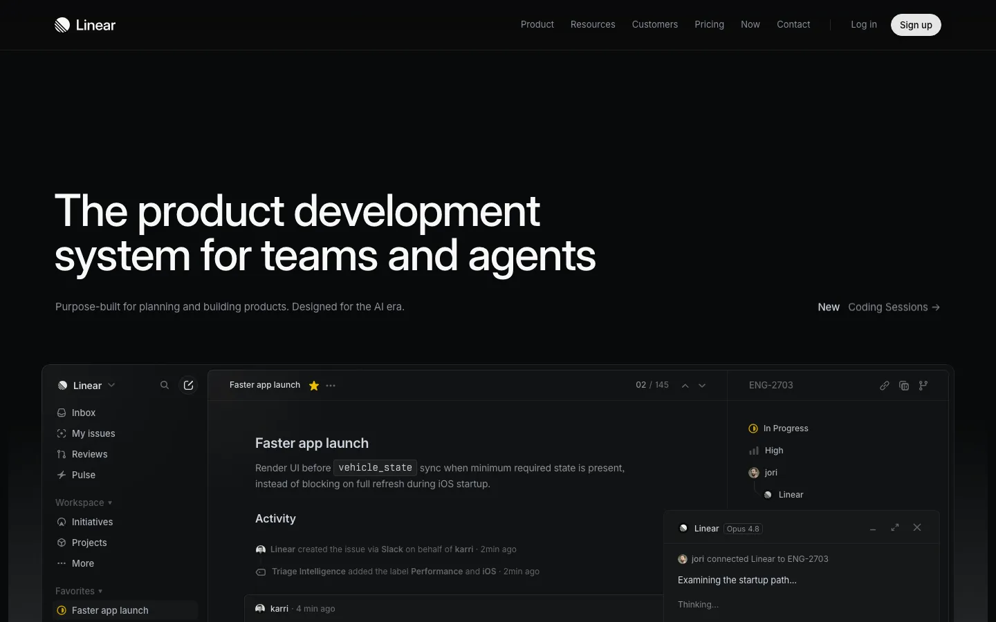 linear.app section