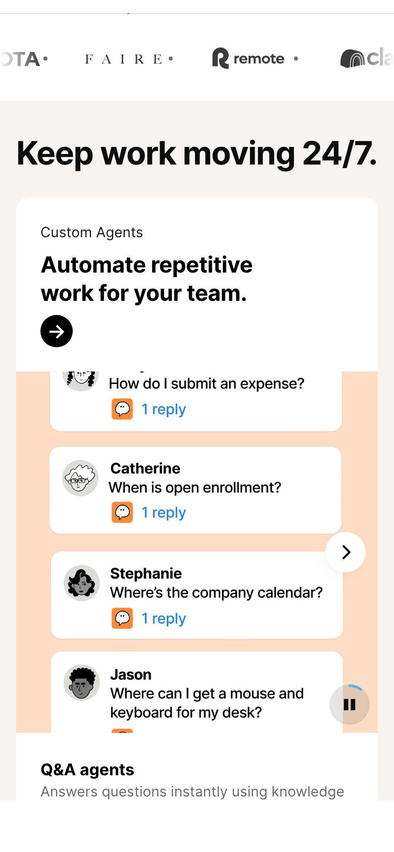 Homepage / Lander