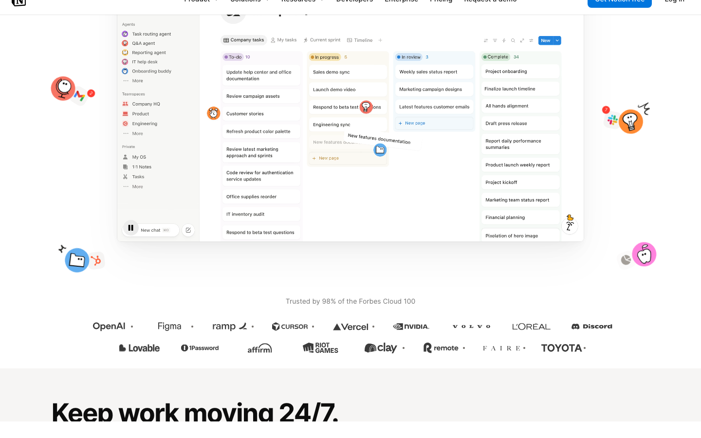Above-the-fold capture of notion.com