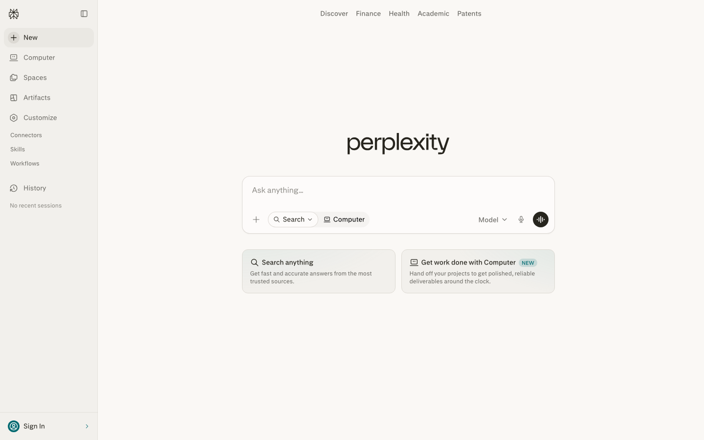 Homepage / Lander