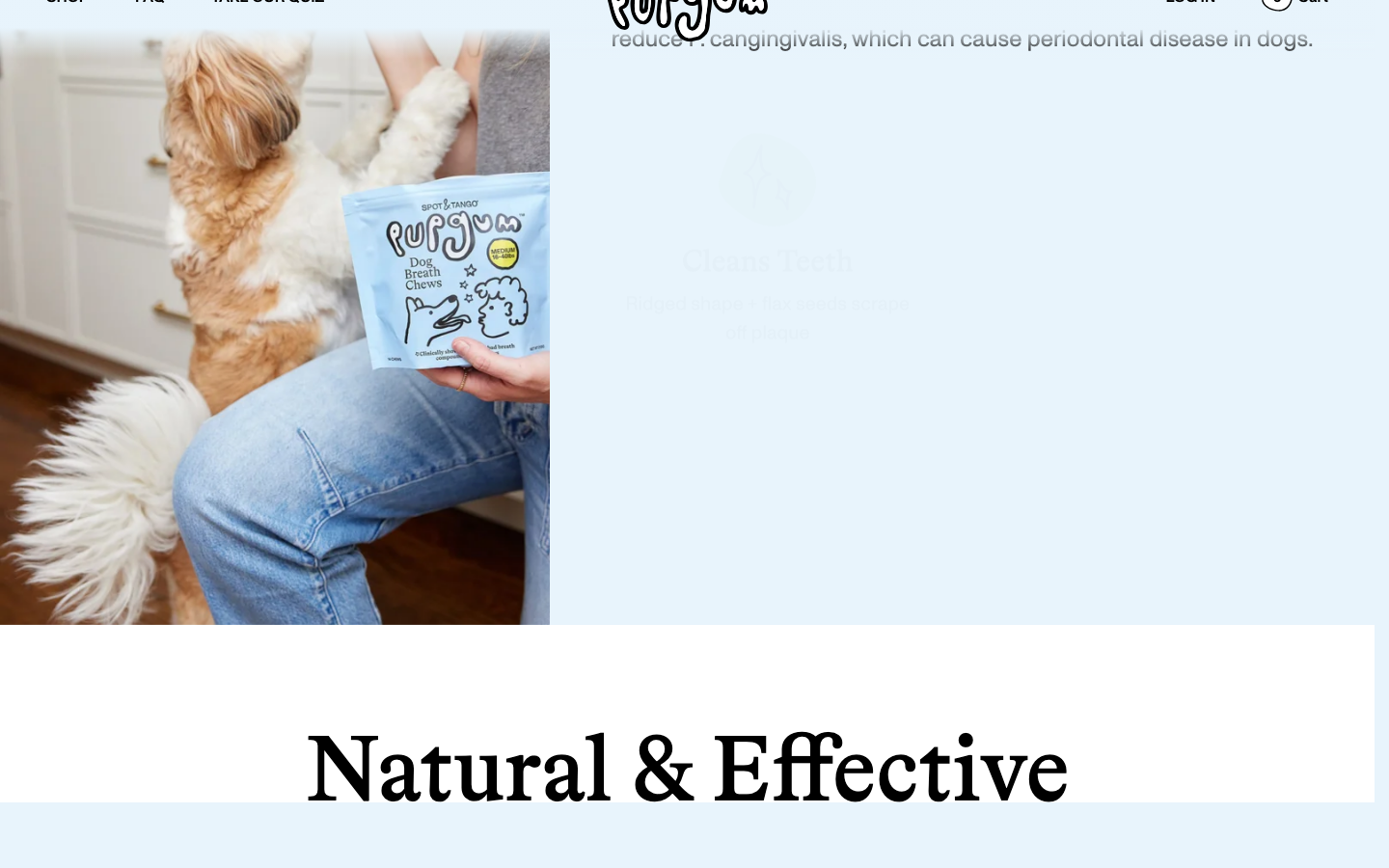 Product page (Medium Dogs)
