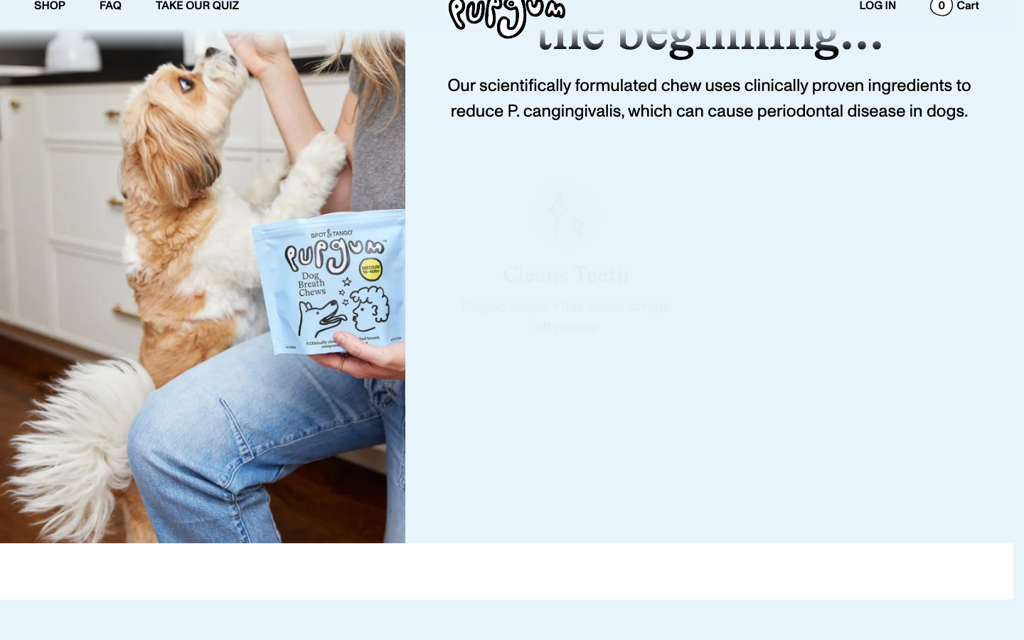Product page (Medium Dogs)