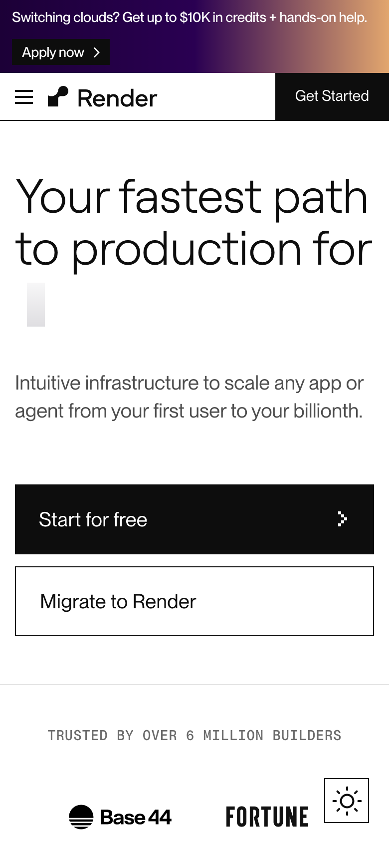 Homepage / Lander