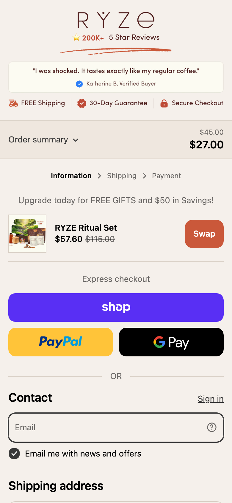 Checkout