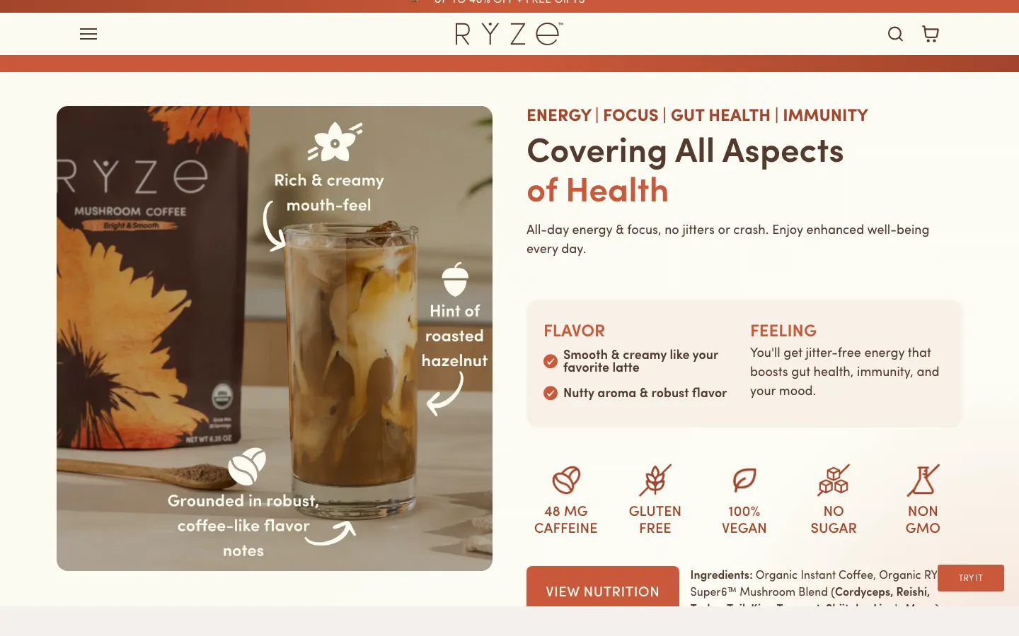 ryzesuperfoods.com · On-page review wall