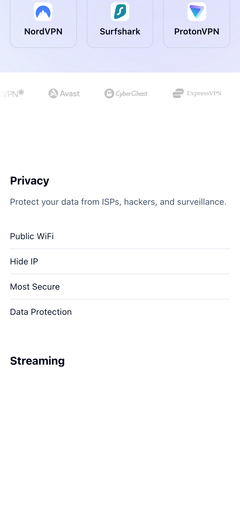 Homepage / Lander