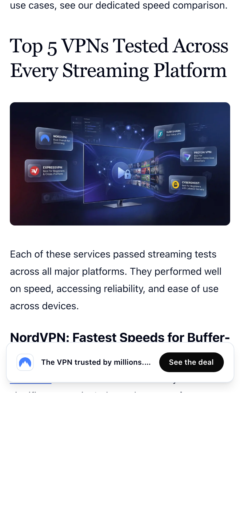 Best Vpn For Streaming