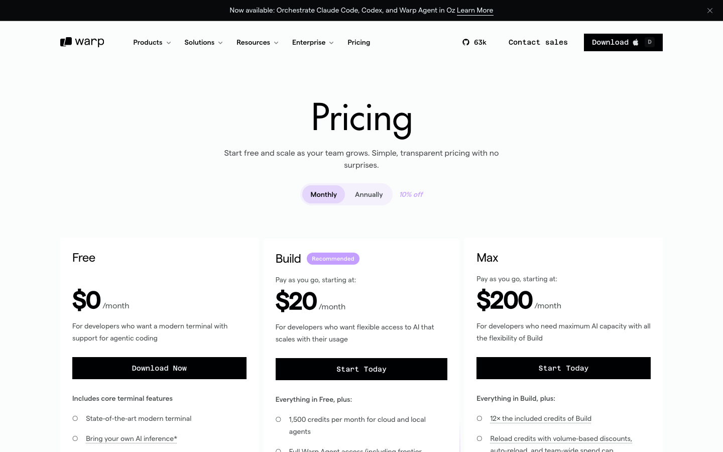 Pricing