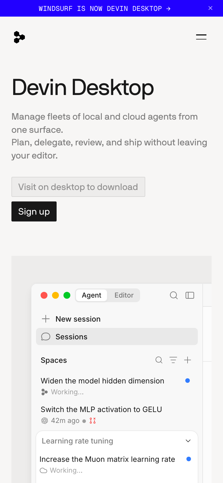Homepage / Lander