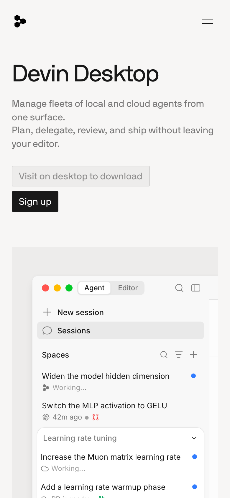Homepage / Lander